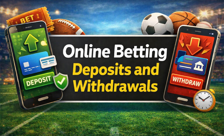 Online betting deposits and withdrawals guide showing secure payment methods at US sportsbooks