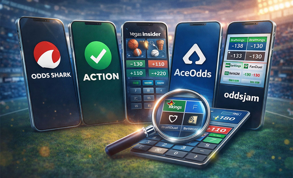 Popular odds and parlay calculators shown on mobile apps for comparing betting lines and payouts