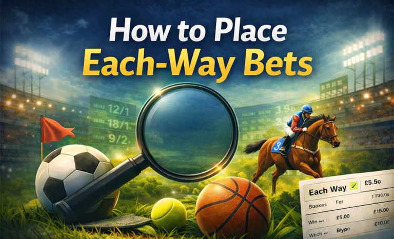 How to place each-way bets in horse racing and football UK