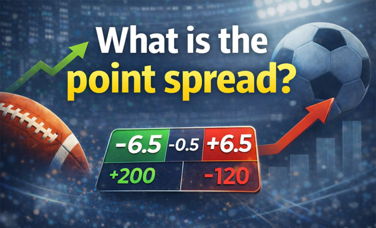 Point spread example showing how betting lines are set