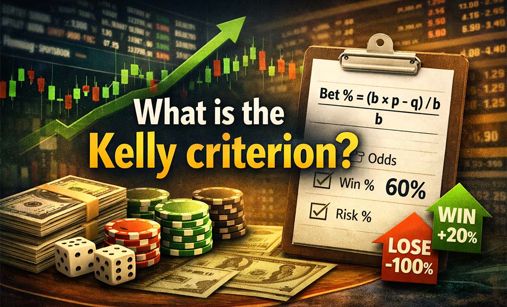What is the Kelly Criterion betting concept with formula and example