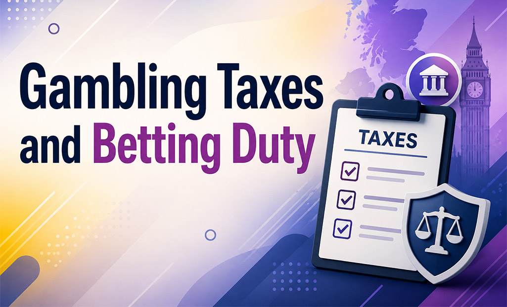 Gambling Taxes UK and Betting Duty illustration