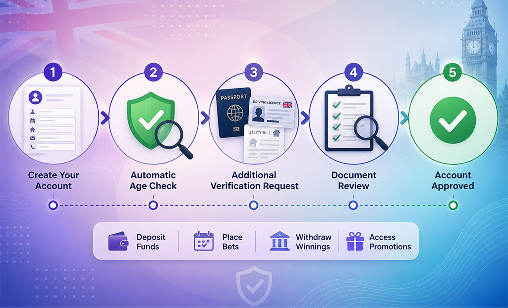 UK betting age verification process and account approval